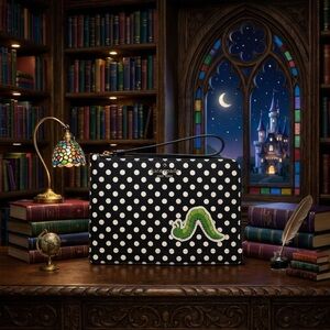 Kate Spade Black and White Polka Dot Clutch